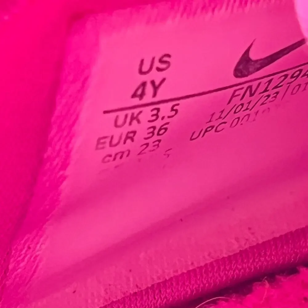 Nike Flex Runner 3 Laser Fuchsia Slip On Athletic Running Shoes Youth Size 4Y